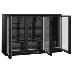 Барная холодильная витрина GGM Gastro BKTLG320SNN RGB (Black) Thumb