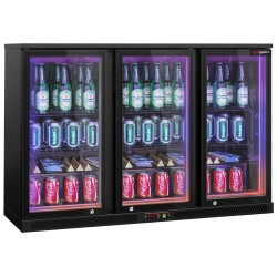 Барная холодильная витрина GGM Gastro BKTLG320SNN RGB (Black)