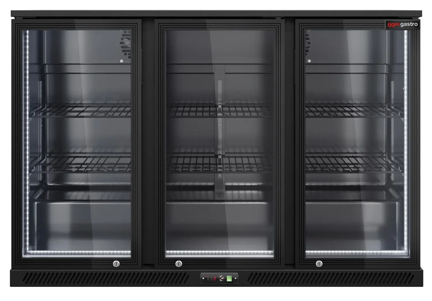 Барная холодильная витрина GGM Gastro BKTLG320SNN RGB (Black) - 4