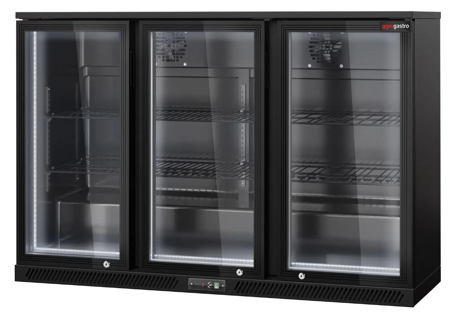 Барная холодильная витрина GGM Gastro BKTLG320SNN RGB (Black) - 5