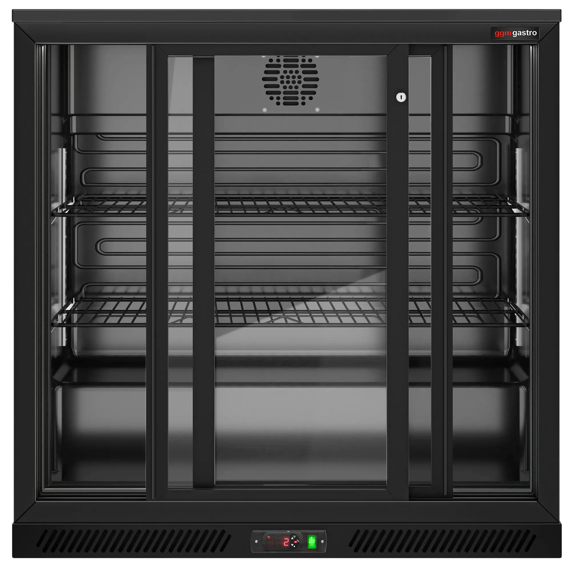 Барная холодильная витрина GGM Gastro BKTSTG220N (Black) - 4