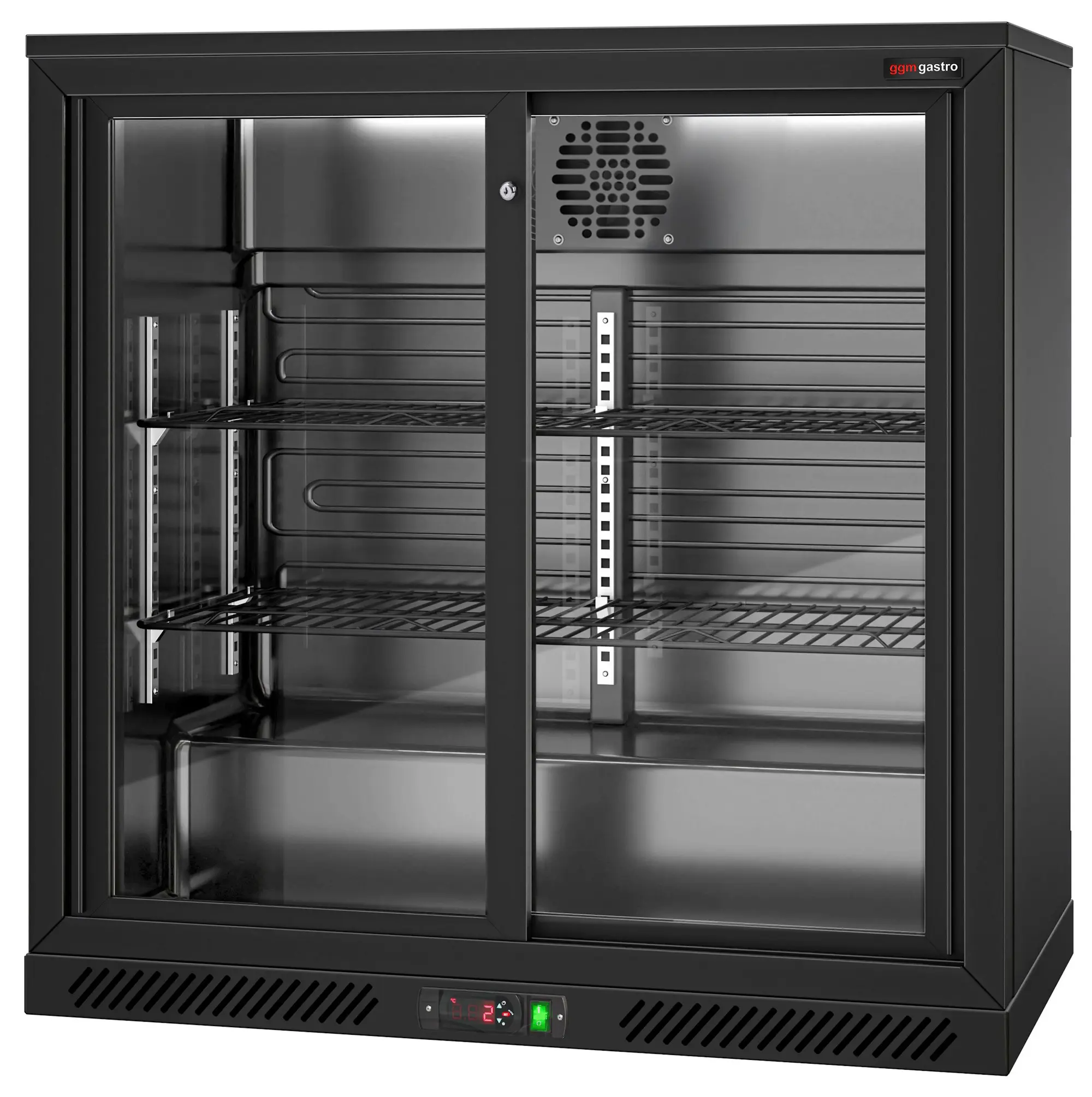 Барная холодильная витрина GGM Gastro BKTSTG220N (Black) - 5