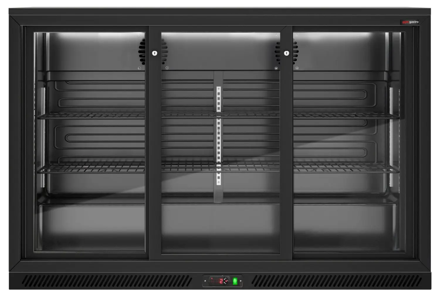 Барная холодильная витрина GGM Gastro BKTSTG320NN (Black) - 4