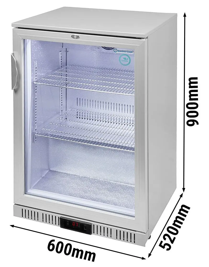 Барная холодильная витрина GGM Gastro-Cool 215403 (Silver) - 10