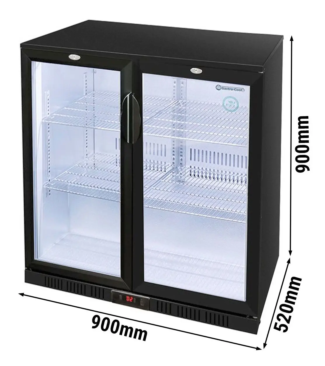Барная холодильная витрина GGM Gastro-Cool 216103 (Black) - 6