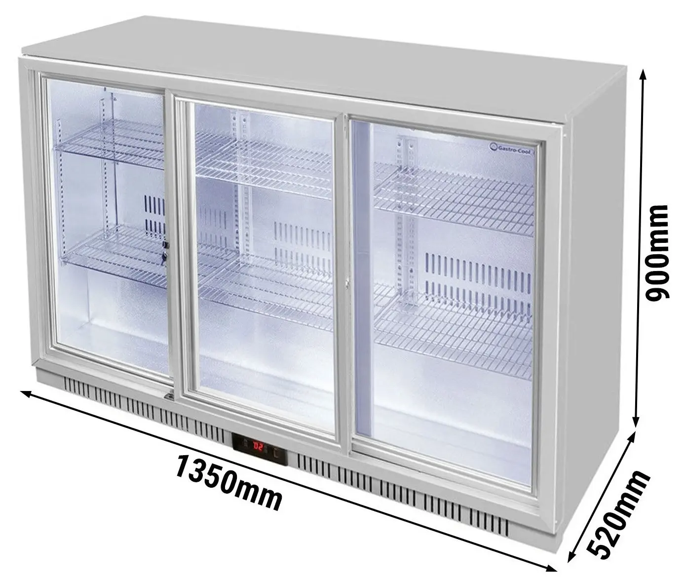 Барная холодильная витрина GGM Gastro-Cool 217402 (Silver) - 6