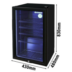 Барная холодильная витрина GGM Gastro-Cool 250101 (Black) Thumb