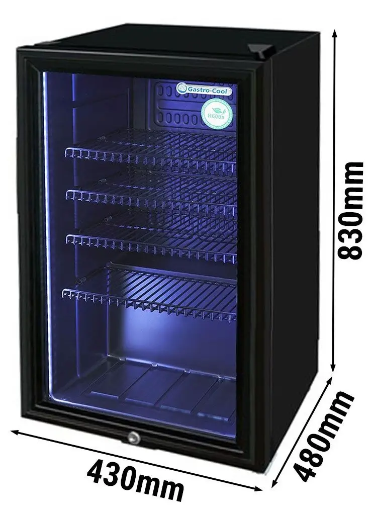 Барная холодильная витрина GGM Gastro-Cool 250101 (Black) - 8