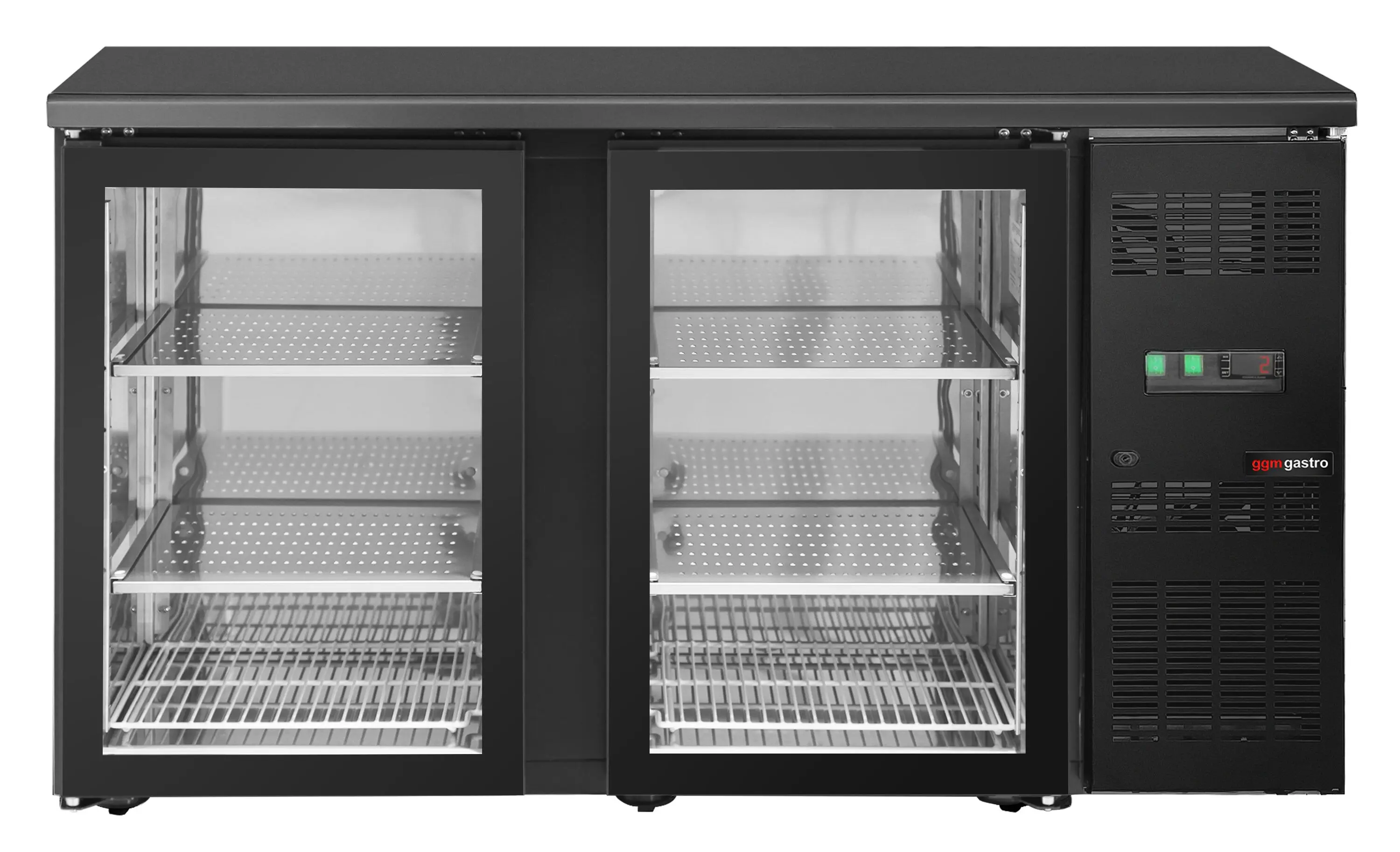 Барная холодильная витрина GGM Gastro KTGTH145 (Black) - 4
