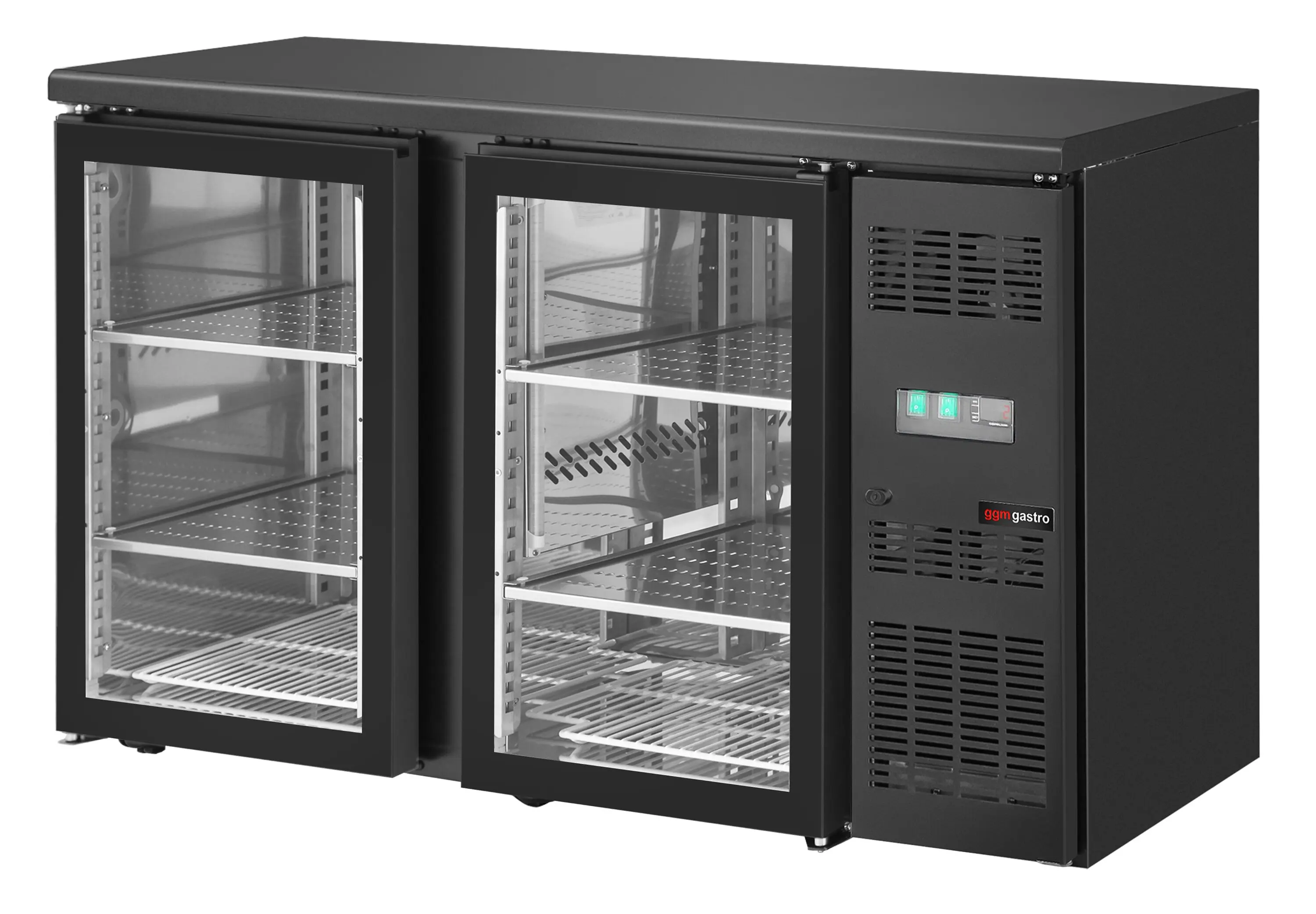 Барная холодильная витрина GGM Gastro KTGTH145 (Black) - 5