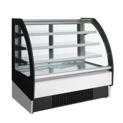 Демонстрационная холодильная витрина GGM Gastro KUI108A-A (Black/White)