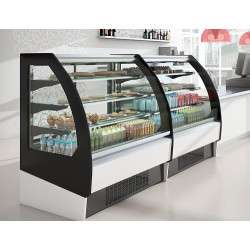 Демонстрационная холодильная витрина GGM Gastro KUI108B-A (Black/White) Thumb