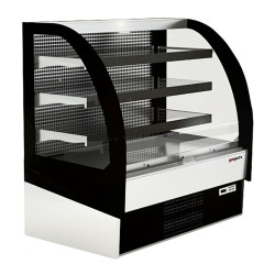 Демонстрационная холодильная витрина GGM Gastro KUI108B-A (Black/White)