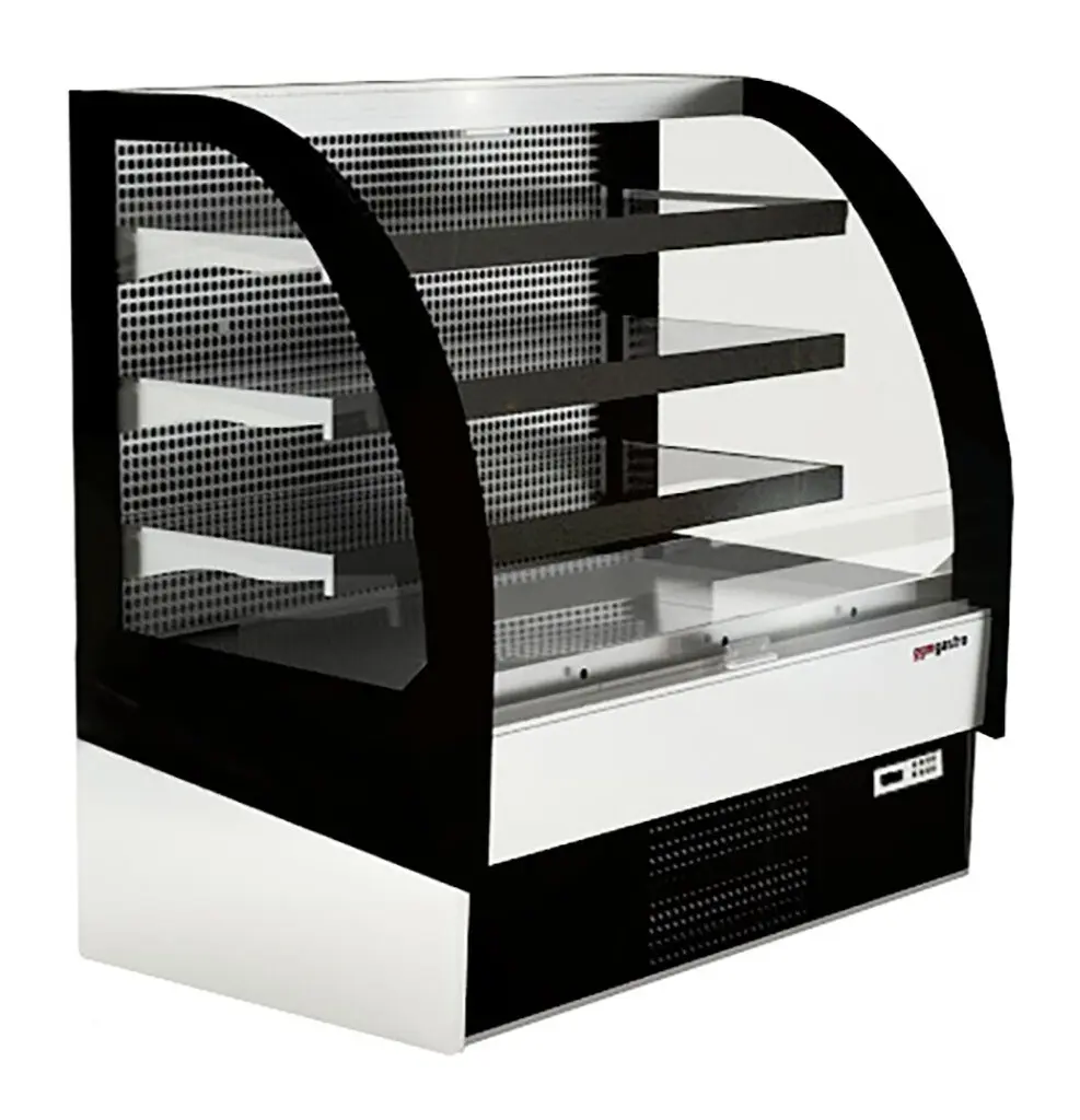 Демонстрационная холодильная витрина GGM Gastro KUI108B-A (Black/White)