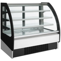 Vitrina frigorifica de prezentare GGM Gastro KUI138A-A (Black/White)