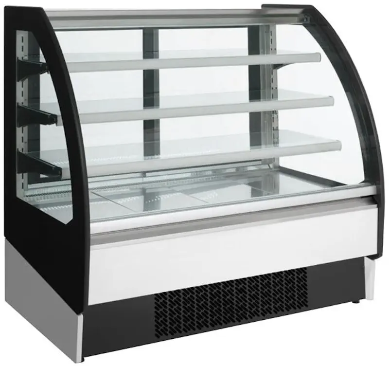 Vitrina frigorifica de prezentare GGM Gastro KUI138A-A (Black/White)