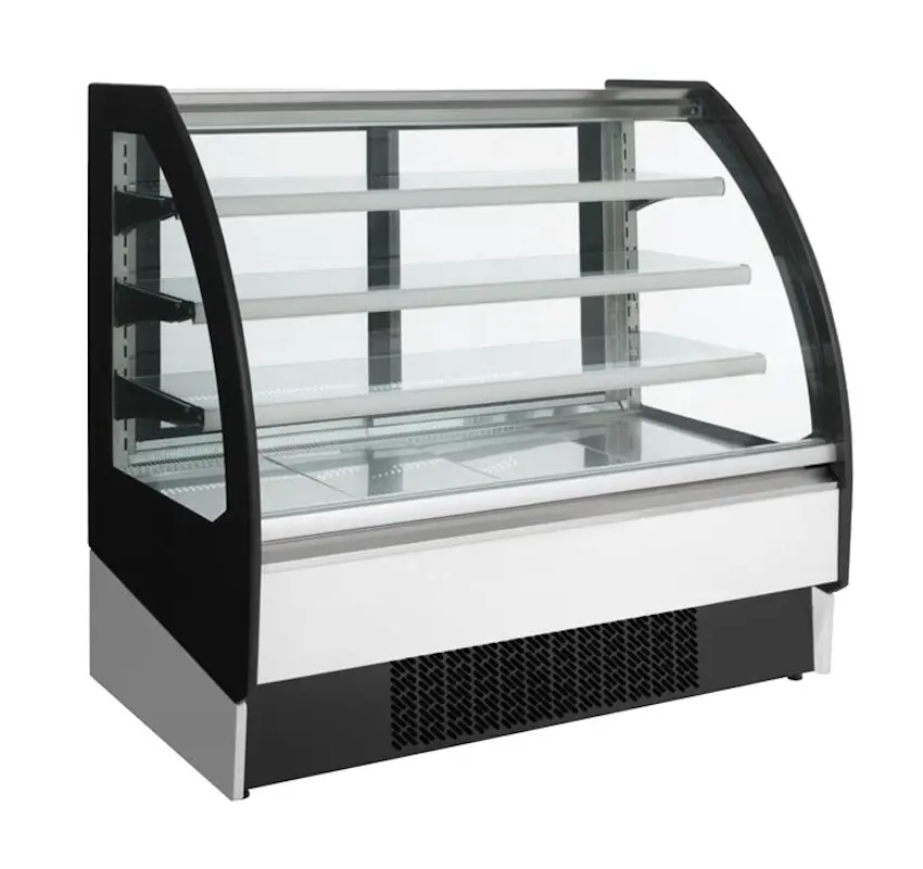 Vitrina frigorifica de prezentare GGM Gastro KUI198A-A (Black/White)