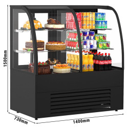 Vitrina frigorifica de prezentare GGM Gastro KUTSE141 (Black) Thumb
