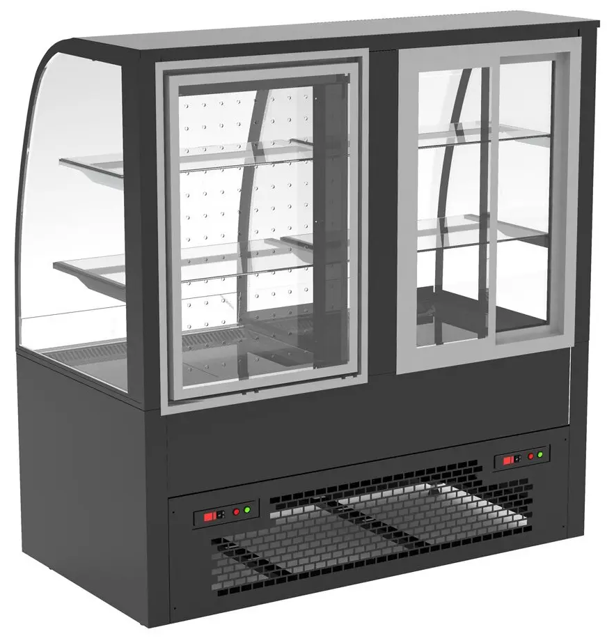Vitrina frigorifica de prezentare GGM Gastro KUTSE141 (Black) - 5
