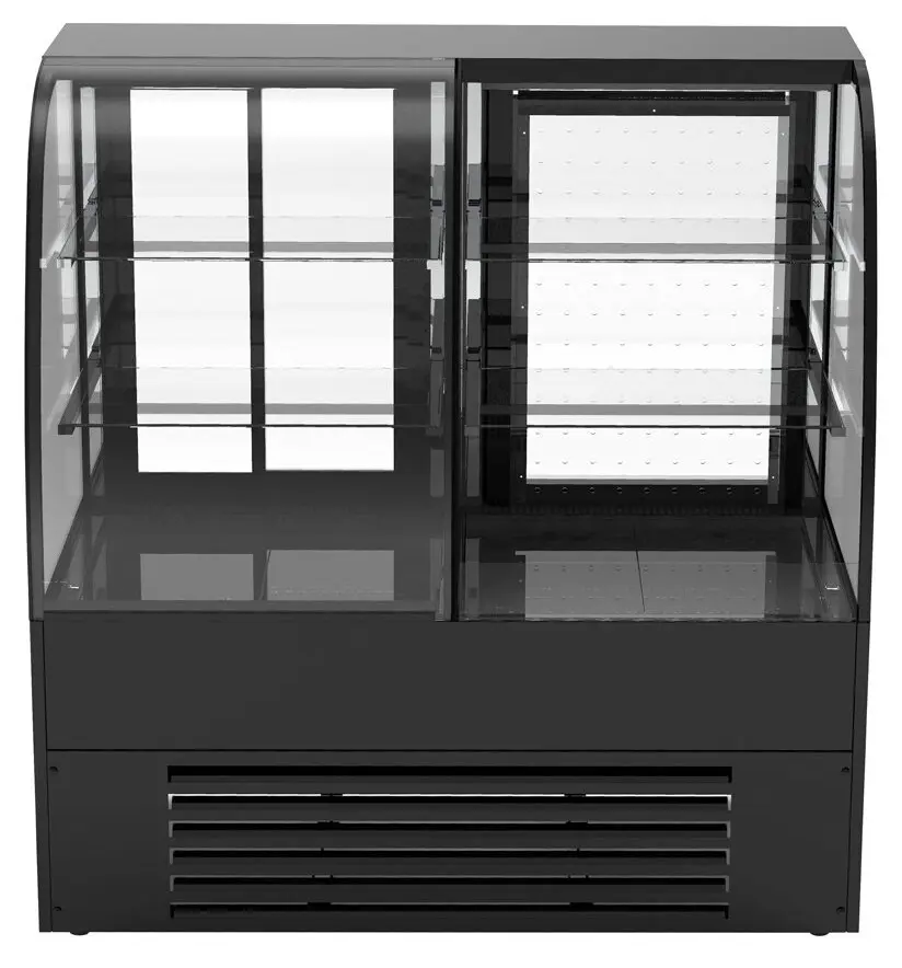 Vitrina frigorifica de prezentare GGM Gastro KUTSE141 (Black) - 7