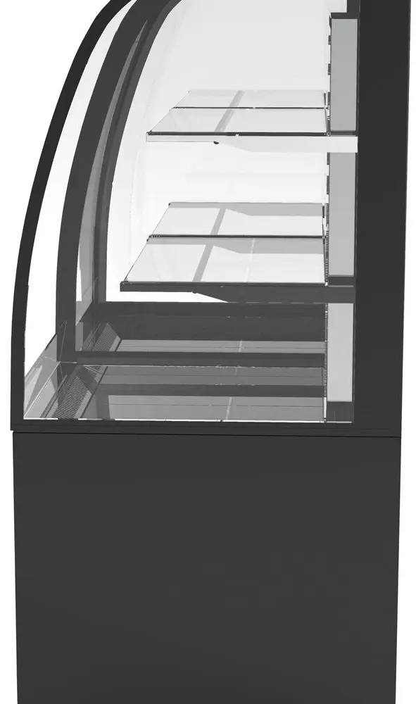 Vitrina frigorifica de prezentare GGM Gastro KUTSE141 (Black) - 8