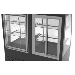 Vitrina frigorifica de prezentare GGM Gastro KUTSE141 (Black) Thumb