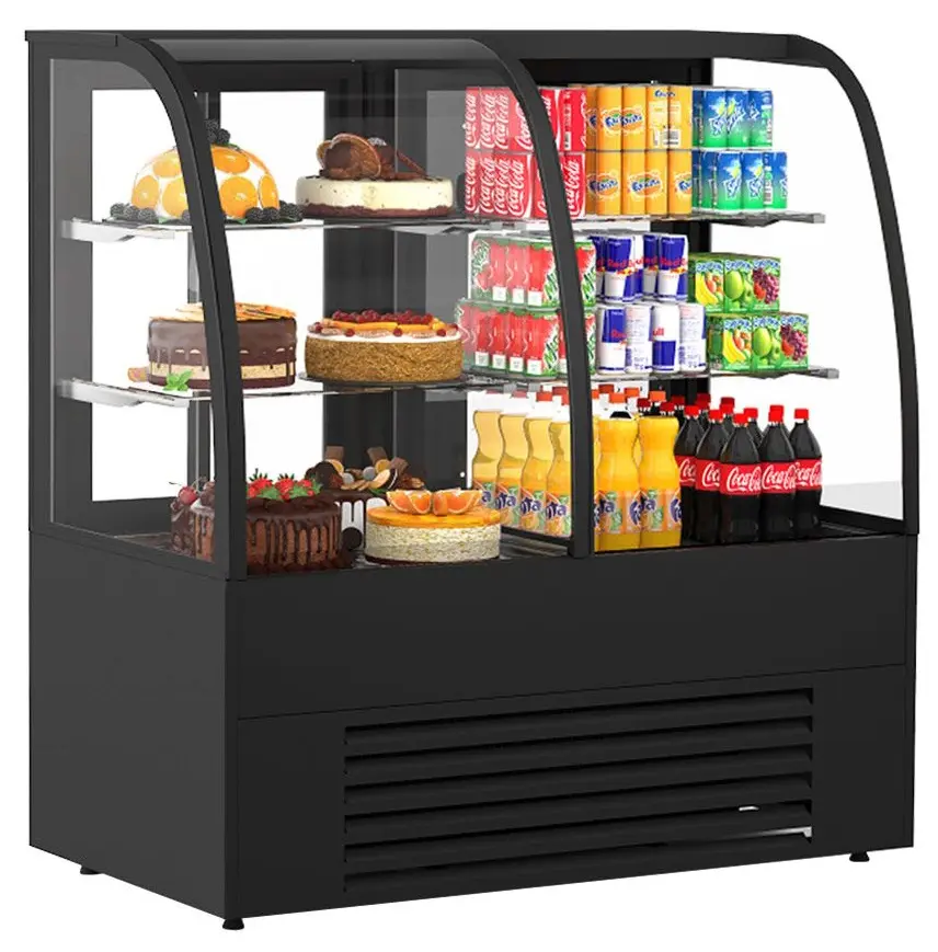 Vitrina frigorifica de prezentare GGM Gastro KUTSE141 (Black)