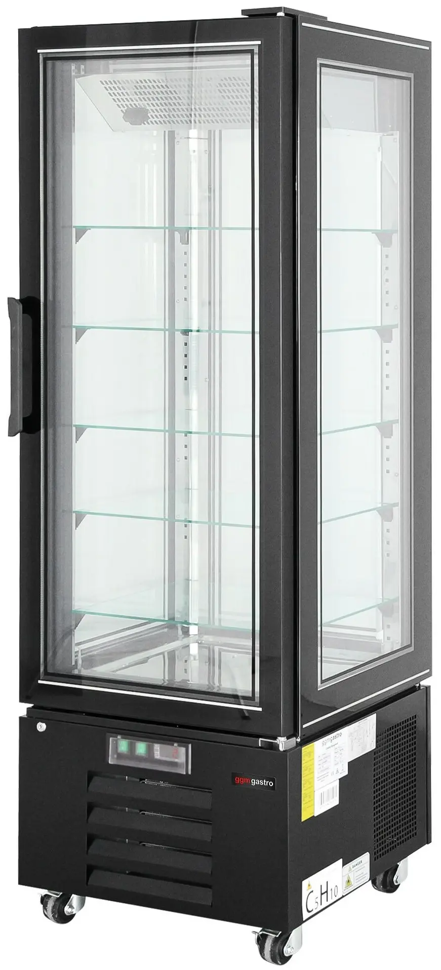 Vitrina frigorifica de prezentare GGM Gastro PKVH340 (Black) - 3
