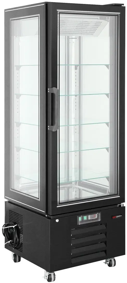 Vitrina frigorifica de prezentare GGM Gastro PKVH340 (Black)