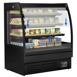 Vitrina frigorifica de prezentare GGM Gastro WKBL128R (Black) Thumb