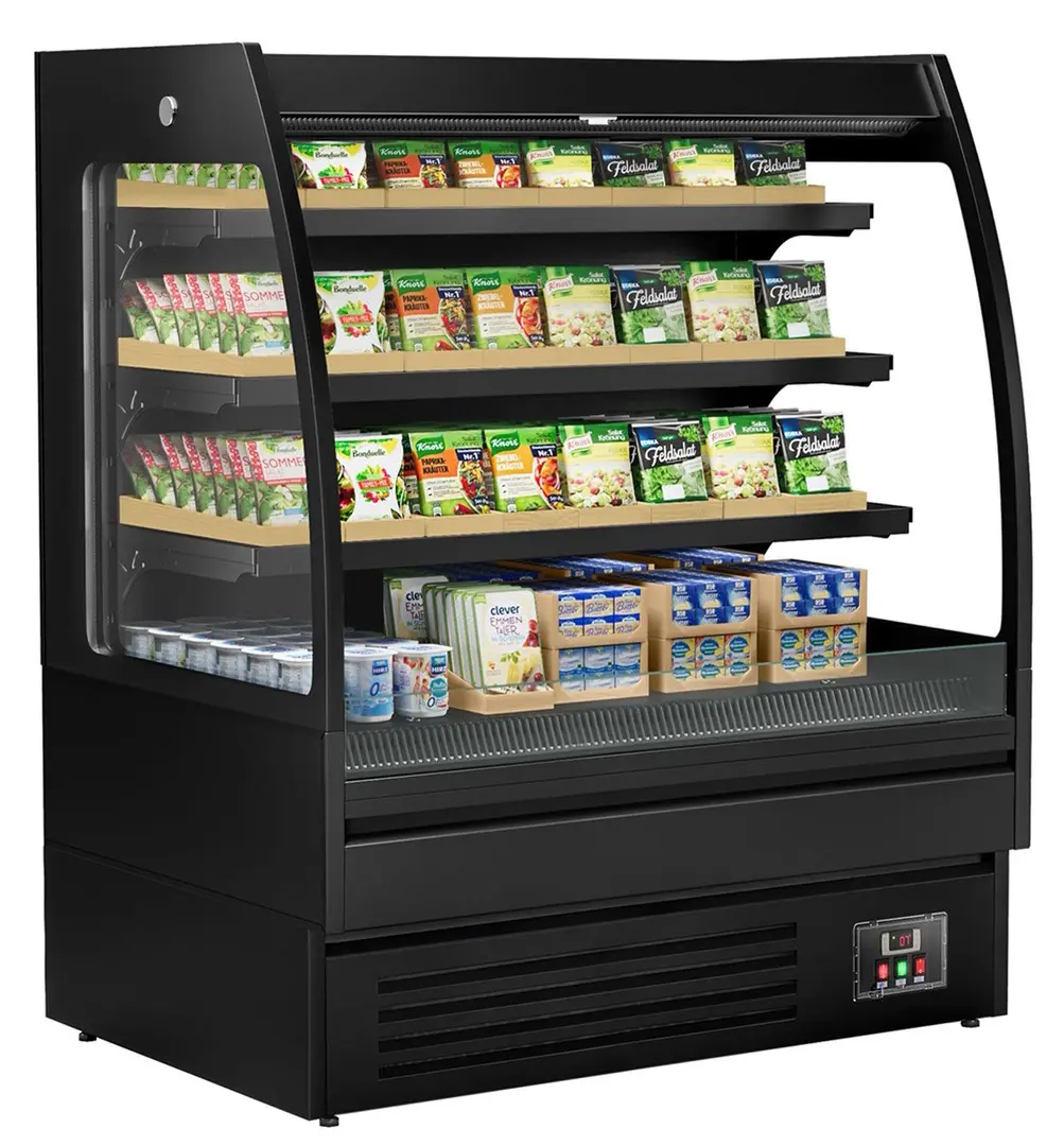Vitrina frigorifica de prezentare GGM Gastro WKBL128R (Black)