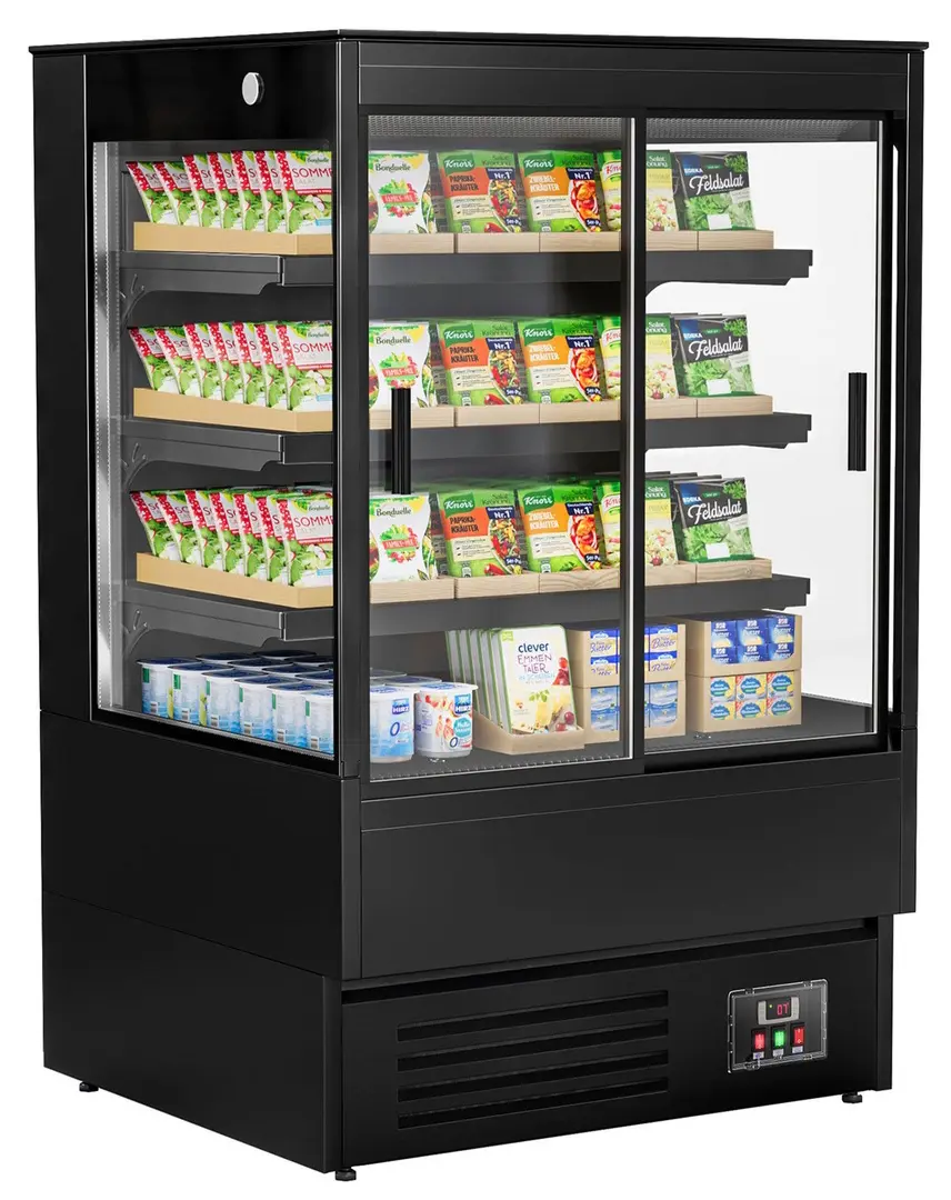 Демонстрационная холодильная витрина GGM Gastro WKBL98ESD (Black)