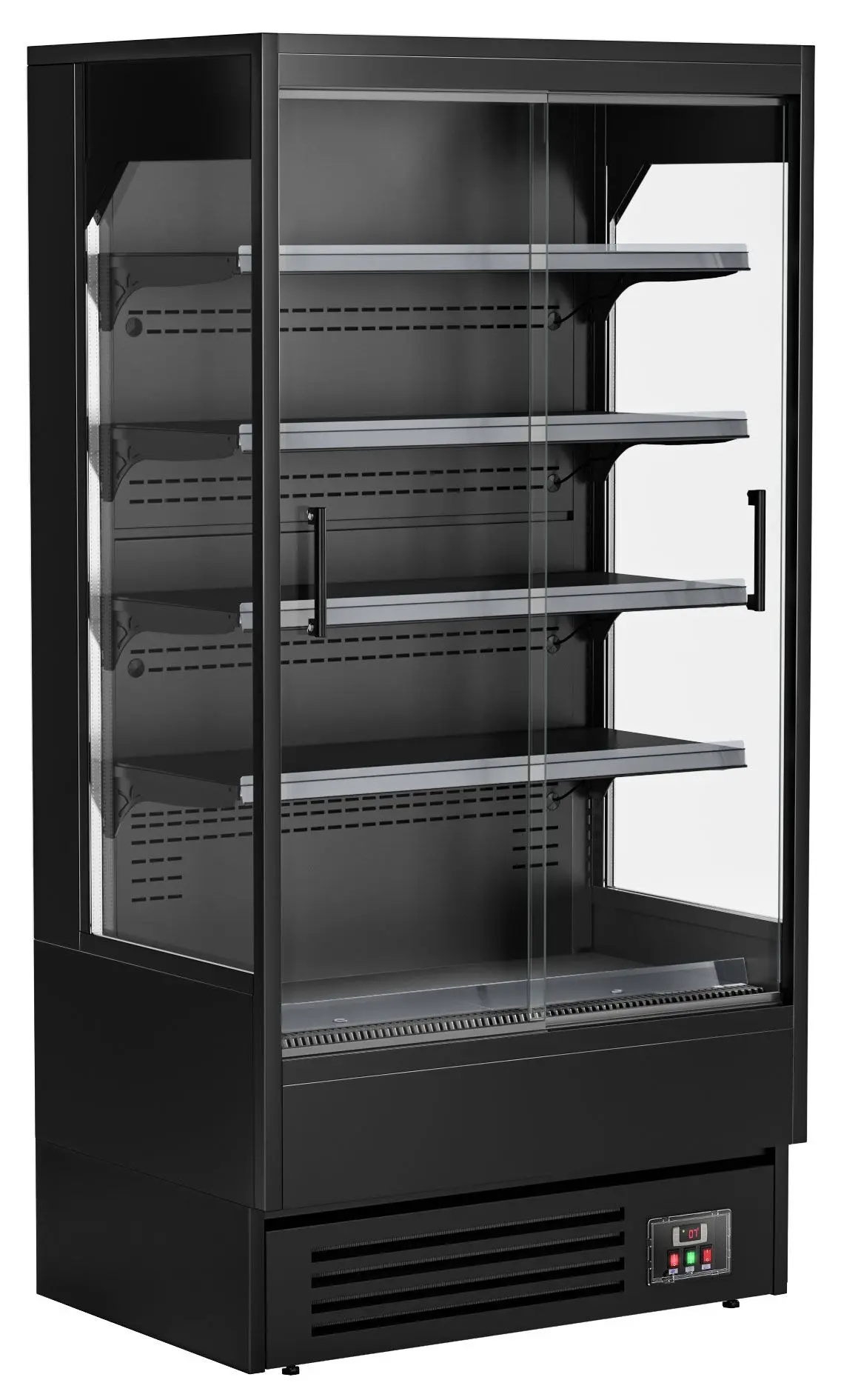 Демонстрационная холодильная витрина GGM Gastro WKBLS107 (Black) - 2