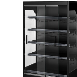 Демонстрационная холодильная витрина GGM Gastro WKBLS107 (Black) Thumb