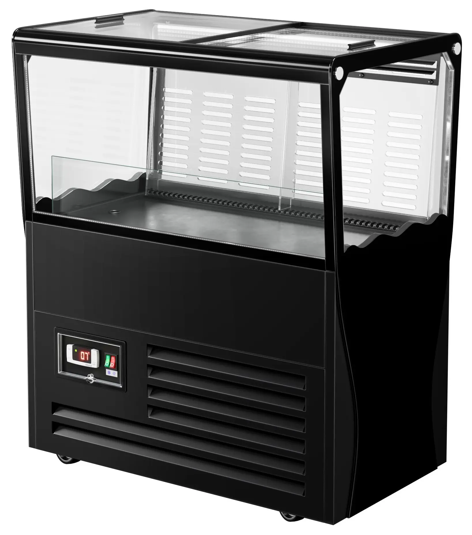 Холодильная промо-витрина GGM Gastro KIBL730 (Black) - 3