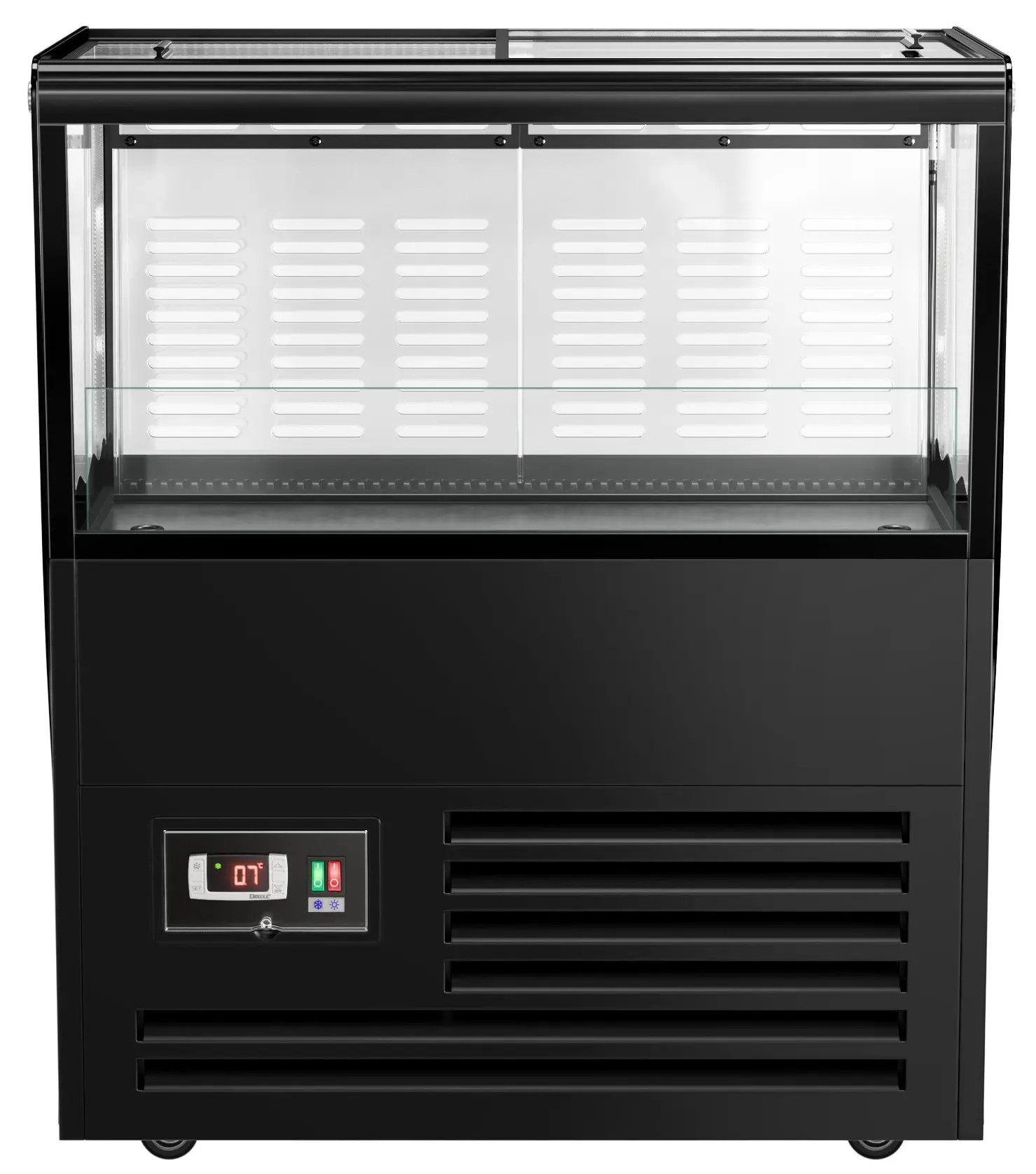 Холодильная промо-витрина GGM Gastro KIBL730 (Black) - 4