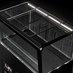 Холодильная промо-витрина GGM Gastro KIBL730 (Black) Thumb
