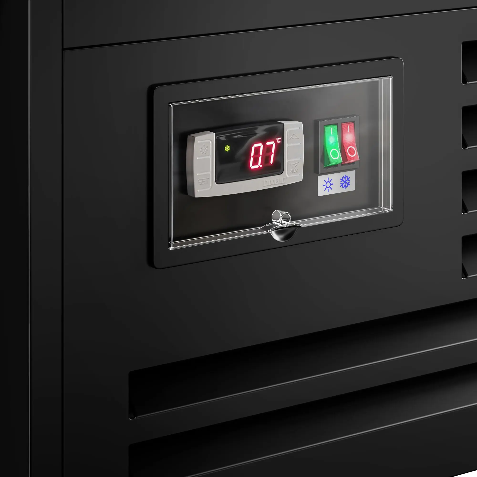 Холодильная промо-витрина GGM Gastro KIBL730 (Black) - 9