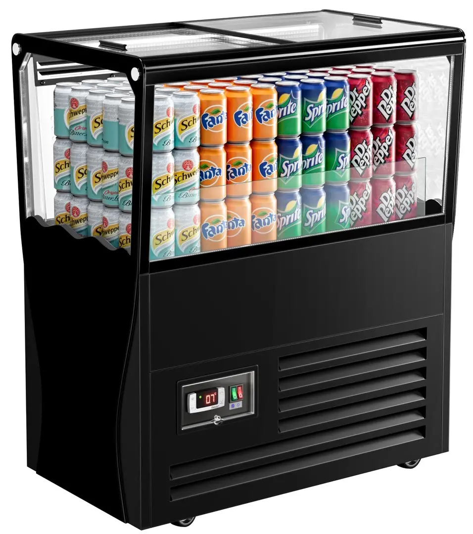 Холодильная промо-витрина GGM Gastro KIBL730 (Black)