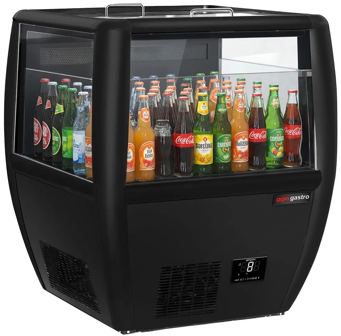 Vitrina frigorifica pentru sticle GGM Gastro KTHS809 (Black)