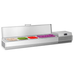 Холодильная витрина для ингредиентов GGM Gastro AEI133 (Inox)