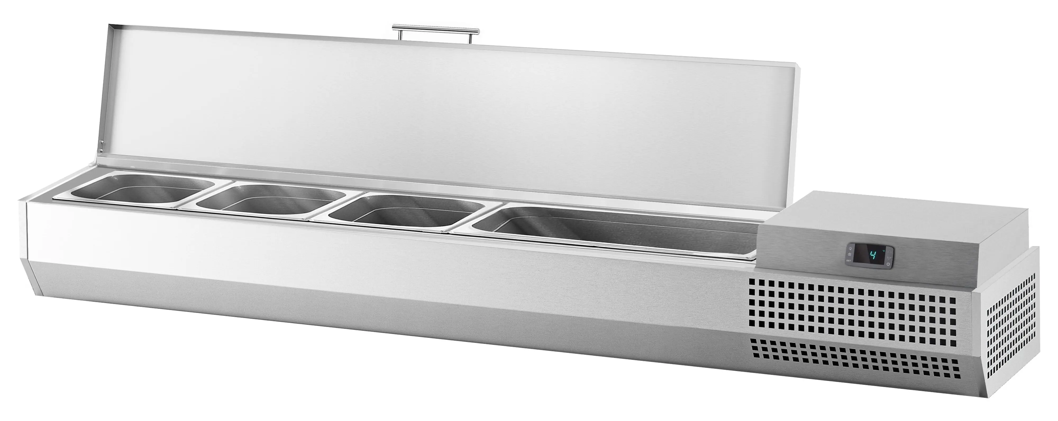 Холодильная витрина для ингредиентов GGM Gastro AEI133 (Inox) - 6