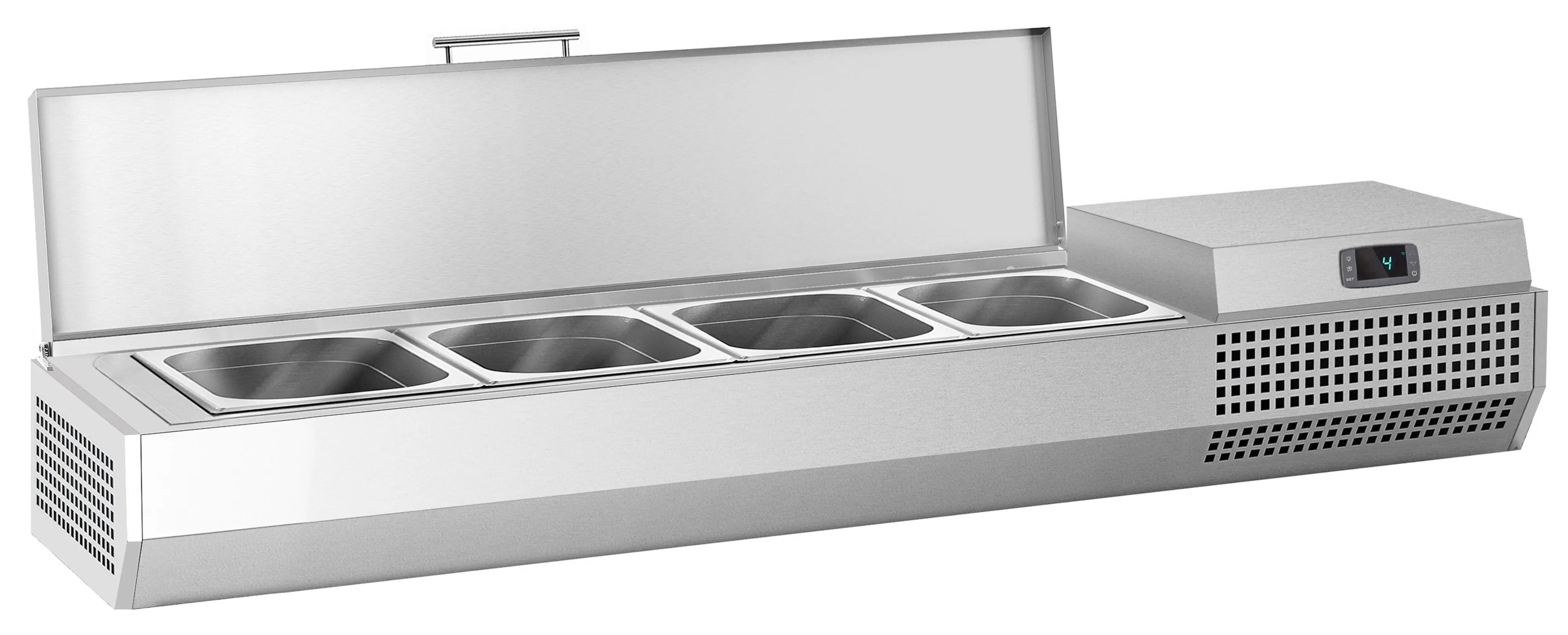 Холодильная витрина для ингредиентов GGM Gastro AEI134 (Inox) - 2