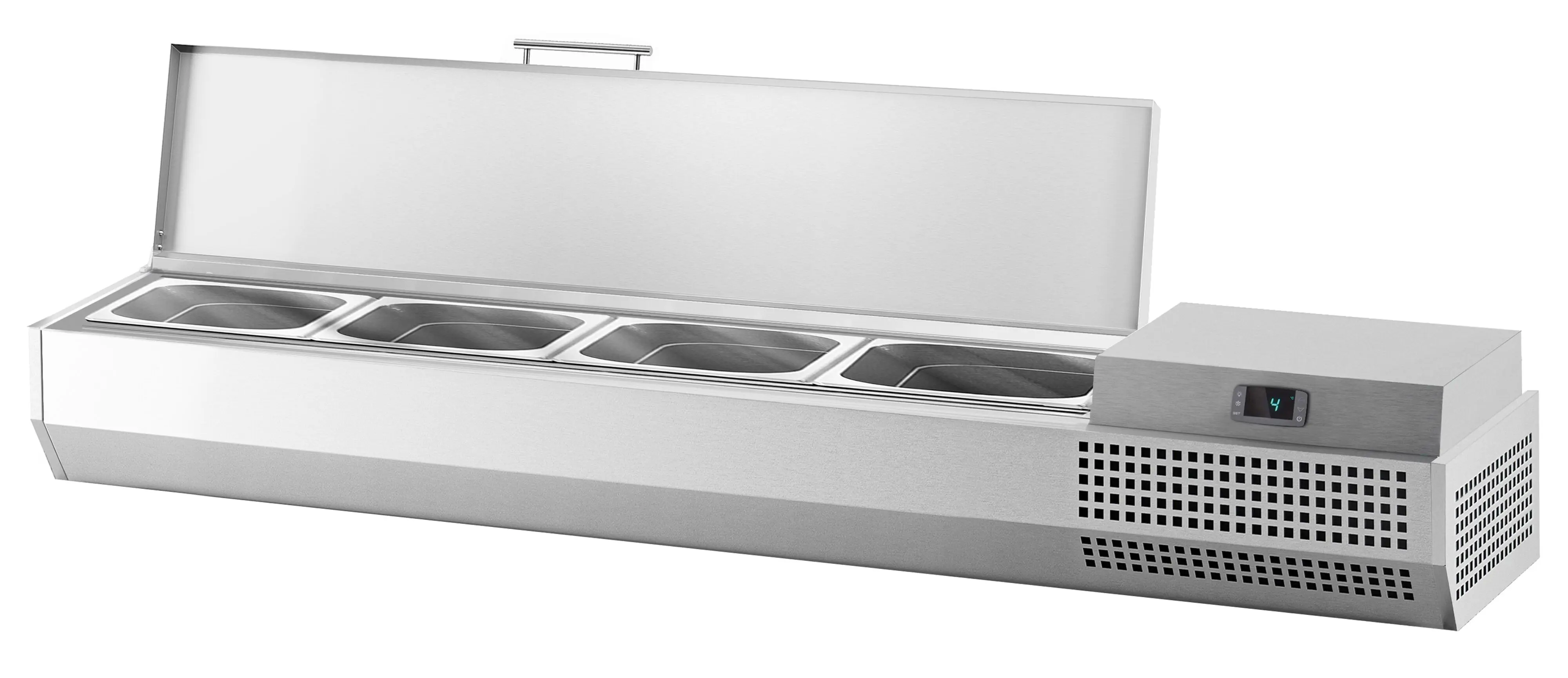 Холодильная витрина для ингредиентов GGM Gastro AEI134 (Inox) - 6