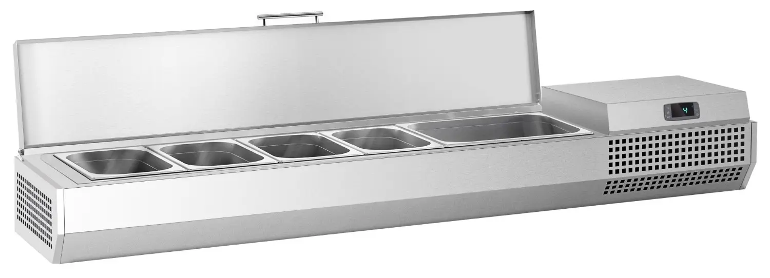Холодильная витрина для ингредиентов GGM Gastro AEI153 (Inox) - 2