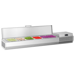 Холодильная витрина для ингредиентов GGM Gastro AEI153 (Inox)