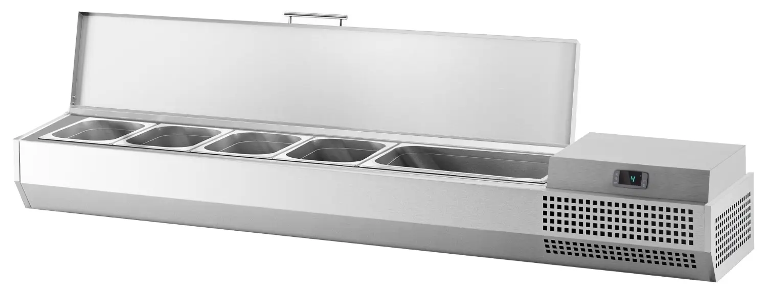 Холодильная витрина для ингредиентов GGM Gastro AEI153 (Inox) - 5