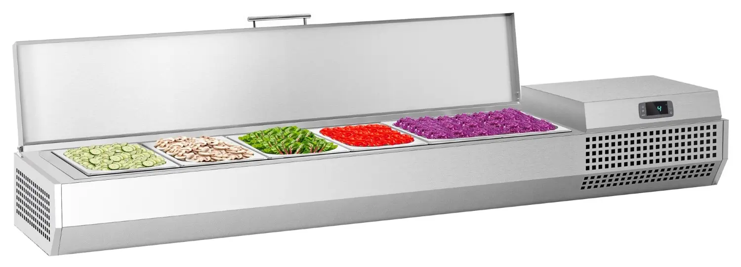 Холодильная витрина для ингредиентов GGM Gastro AEI153 (Inox)