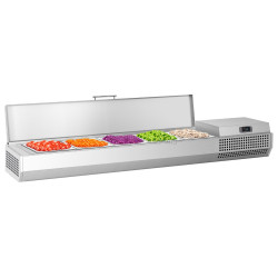 Холодильная витрина для ингредиентов GGM Gastro AEI154 (Inox)
