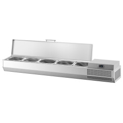 Холодильная витрина для ингредиентов GGM Gastro AEI154 (Inox) Thumb